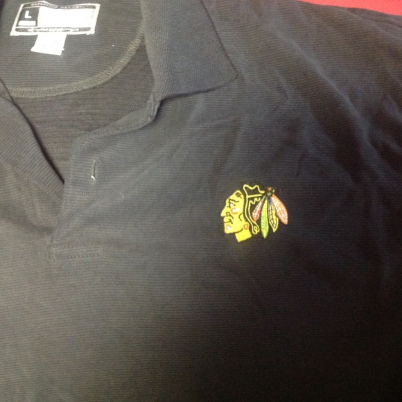 NHL Chicago Blackhawks Reebok golf shirt - Picture 2 of 2
